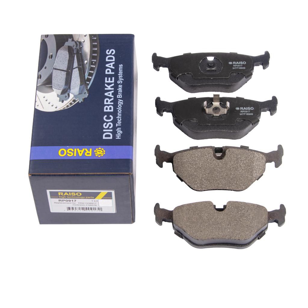 RAISO - RP0917 - Гальмівні колодки зад. дискові BMW 518i/518i Touring/520i/520i Touring/524d/525d/525d Touring RAISO - RP0917 - Гальмівні колодки зад. дискові BMW 518i/518i Touring/520i/520i Touring/524d/525d/525d Touring