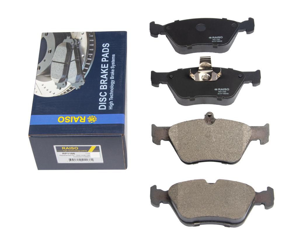 RAISO - RP1166 - Гальмівні колодки дискові перед. Opel Calibra A, Vectra A, Omega B RAISO - RP1166 - Гальмівні колодки дискові перед. Opel Calibra A, Vectra A, Omega B