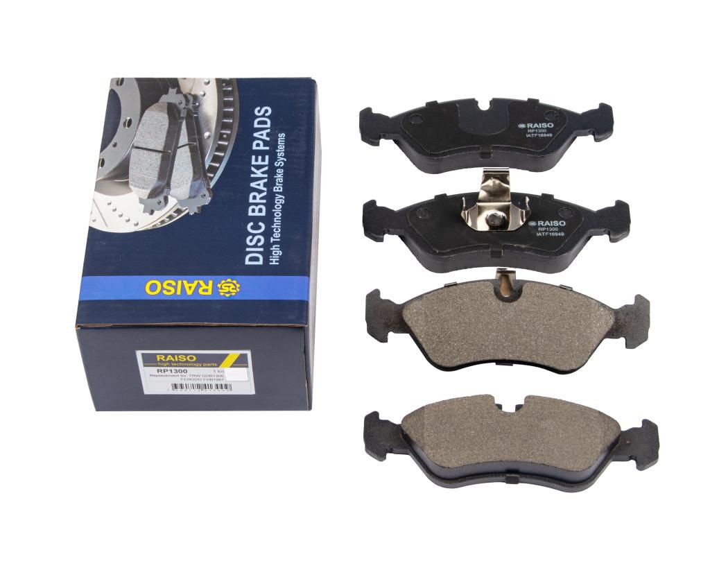 RAISO - RP1300 - Гальмівнi колодки диск.Opel Astra F 91-98/Kadett E 87-93/Vectra A/B 88-03 RAISO - RP1300 - Гальмівнi колодки диск.Opel Astra F 91-98/Kadett E 87-93/Vectra A/B 88-03