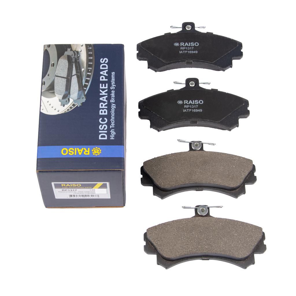 RAISO - RP1317 - Гальмівні колодки дискові перед. Volvo S40/V40/Mitsubishi Colt IV/ Carisma/Smart Forfour (15mm) RAISO - RP1317 - Гальмівні колодки дискові перед. Volvo S40/V40/Mitsubishi Colt IV/ Carisma/Smart Forfour (15mm)
