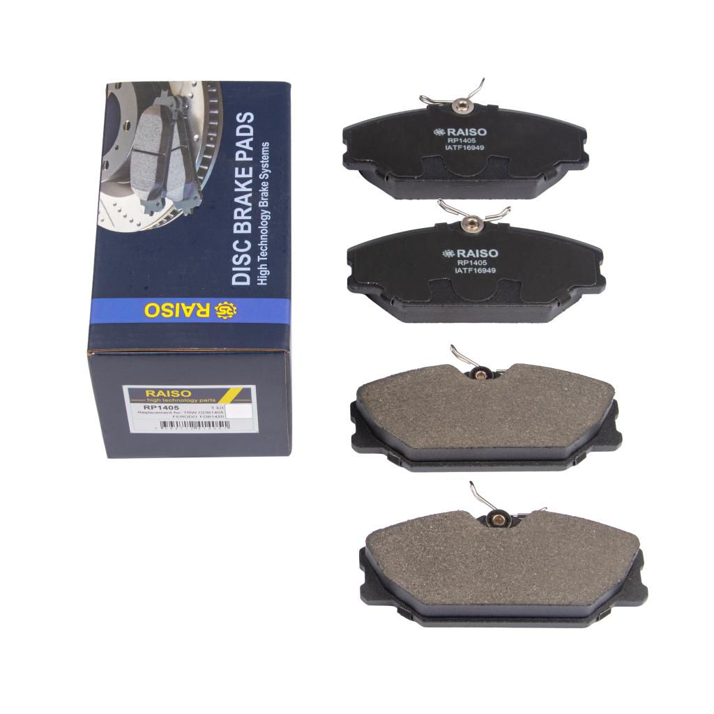 RAISO - RP1405 - Колодки гальм. дискові перед. Renault Laguna I 93-01, Megane I 96-03, Safrane  96-00, Scenic I  99-03 RAISO - RP1405 - Колодки гальм. дискові перед. Renault Laguna I 93-01, Megane I 96-03, Safrane  96-00, Scenic I  99-03
