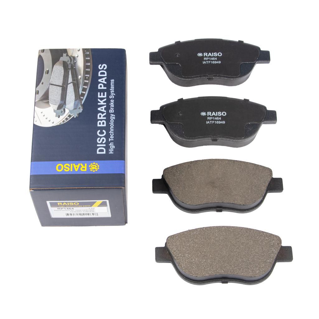 RAISO - RP1464 - К-кт перед. гальм колодок Fiat/PSA 99- (без датч.) RAISO - RP1464 - К-кт перед. гальм колодок Fiat/PSA 99- (без датч.)