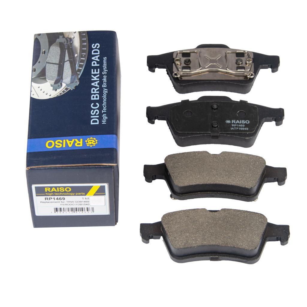 RAISO - RP1469 - Гальмівні колодки дискові зад. Opel Vectra C 01-/Renault Laguna II 02- RAISO - RP1469 - Гальмівні колодки дискові зад. Opel Vectra C 01-/Renault Laguna II 02-