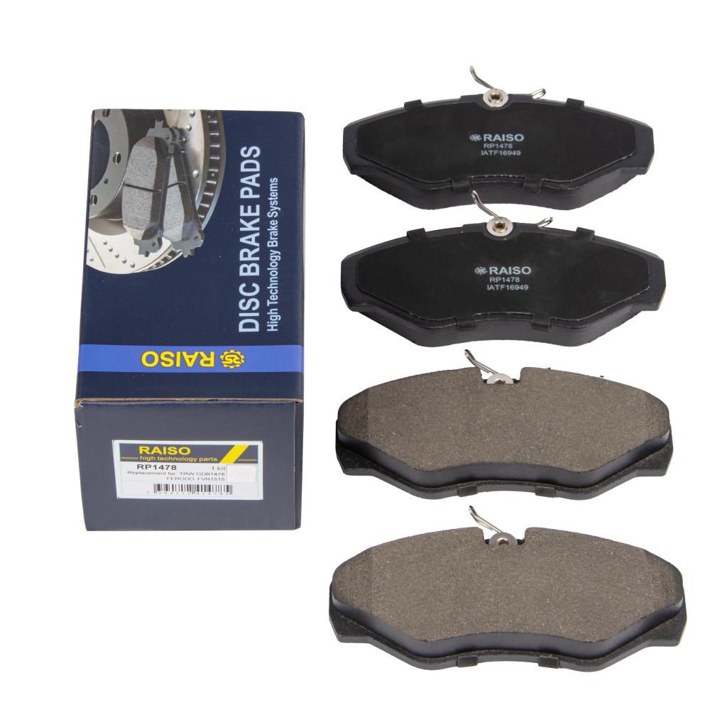 RAISO - RP1478 - Гальмівнi колодки дисковi перед. Renault Trafic/Opel Vivaro 1.9DI 01- RAISO - RP1478 - Гальмівнi колодки дисковi перед. Renault Trafic/Opel Vivaro 1.9DI 01-