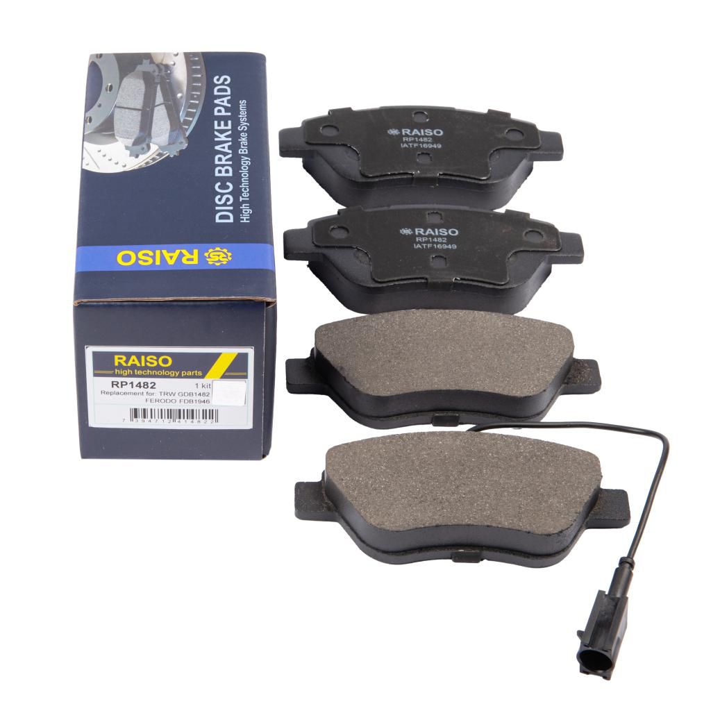 RAISO - RP1482 - Гальмівні колодки дискові перед. Fiat Stilo 01,04/Grande Punto/Doblo 05/Bravo -07 RAISO - RP1482 - Гальмівні колодки дискові перед. Fiat Stilo 01,04/Grande Punto/Doblo 05/Bravo -07