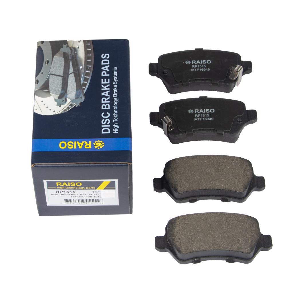 RAISO - RP1515 - Гальмівнi колодки дисковi зад. Opel Astra G 98-, Meriva 03-