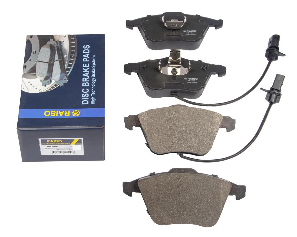 RAISO - RP1554 - Гальмівні колодки дискові перед, Audi A4 1.6-3.2FSi/A6 III/A6 Quattro III 4.2 04- /T-5 RAISO - RP1554 - Гальмівні колодки дискові перед, Audi A4 1.6-3.2FSi/A6 III/A6 Quattro III 4.2 04- /T-5