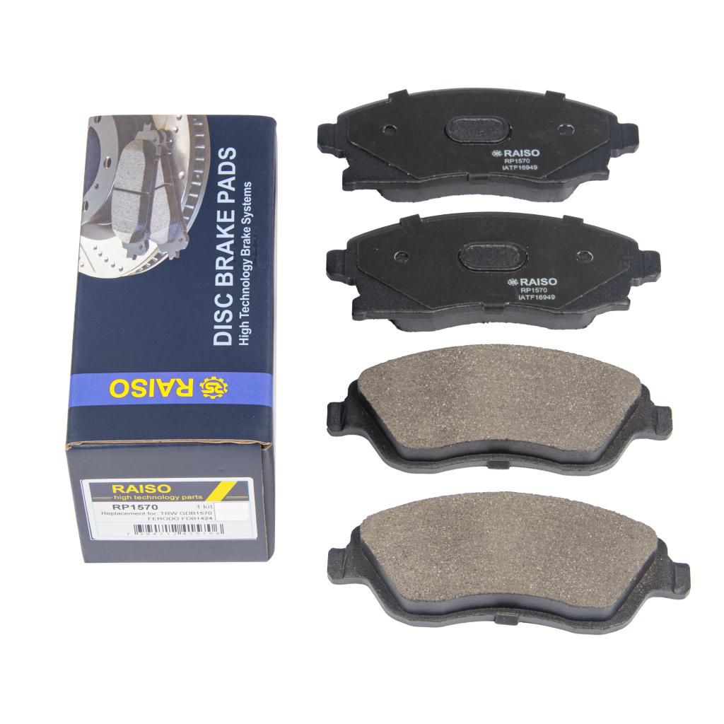 RAISO - RP1570 - Гальмівнi колодки перед. дискові Opel Combo (Corsa)/Corsa/Corsa Van/Meriva/Tigra/Tour (Corsa)/C RAISO - RP1570 - Гальмівнi колодки перед. дискові Opel Combo (Corsa)/Corsa/Corsa Van/Meriva/Tigra/Tour (Corsa)/C