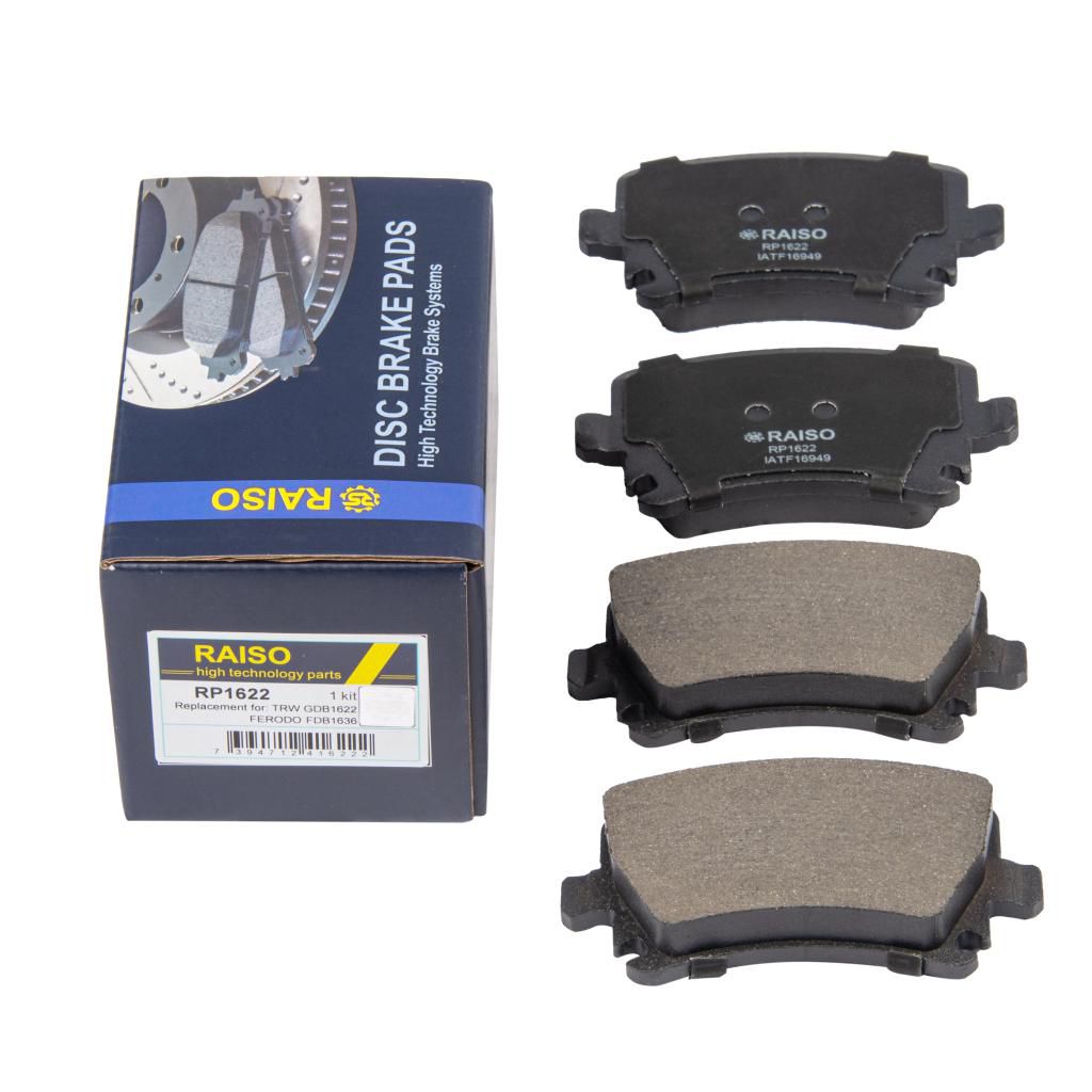RAISO - RP1622 - Колодки гальмівнi зад. VW Touran 1.6 1.9 TDI 2.0 TDI 02.03- Skoda RAISO - RP1622 - Колодки гальмівнi зад. VW Touran 1.6 1.9 TDI 2.0 TDI 02.03- Skoda