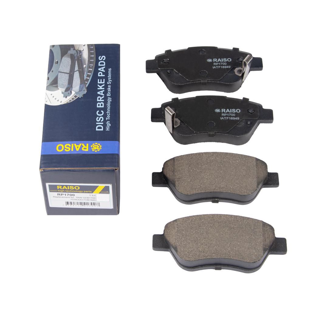 RAISO - RP1700 - Гальмiвнi колодки дискові перед. Opel Corsa 1.0-1.4 06- RAISO - RP1700 - Гальмiвнi колодки дискові перед. Opel Corsa 1.0-1.4 06-
