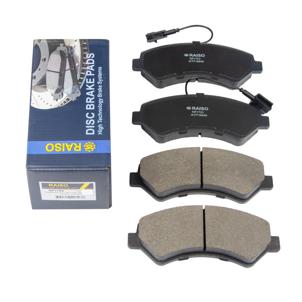 RAISO - RP1703 - Гальмівні колодки дискові пер. Citroen Jumper/Fiat Ducato/Peugeot Boxer 06- RAISO - RP1703 - Гальмівні колодки дискові пер. Citroen Jumper/Fiat Ducato/Peugeot Boxer 06-