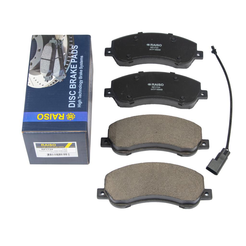 RAISO - RP1724 - Гальмівні колодки дискові перед. Ford Transit 2,2-2,4 TDCI 06- RAISO - RP1724 - Гальмівні колодки дискові перед. Ford Transit 2,2-2,4 TDCI 06-
