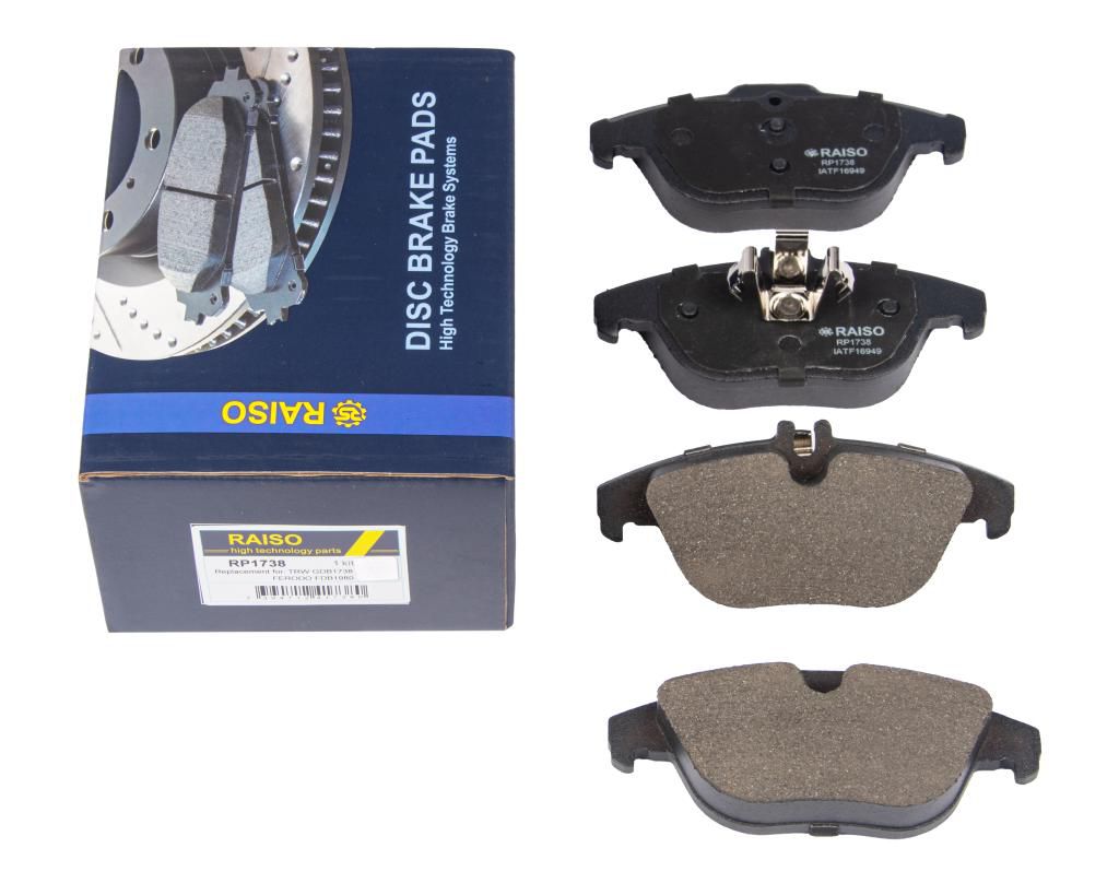 RAISO - RP1738 - Гальмівні колодки дискові задні DB C-Class (W204) C 180 ,C 200 CDI 01.08- RAISO - RP1738 - Гальмівні колодки дискові задні DB C-Class (W204) C 180 ,C 200 CDI 01.08-