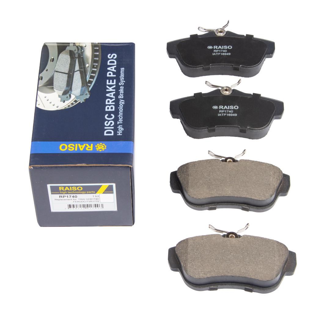 RAISO - RP1740 - Гальмівні колодки дискові зад. Fiat Scudo 1.6,2.0 07-/Citroen Jumpy 1.6, 2.0 07- RAISO - RP1740 - Гальмівні колодки дискові зад. Fiat Scudo 1.6,2.0 07-/Citroen Jumpy 1.6, 2.0 07-