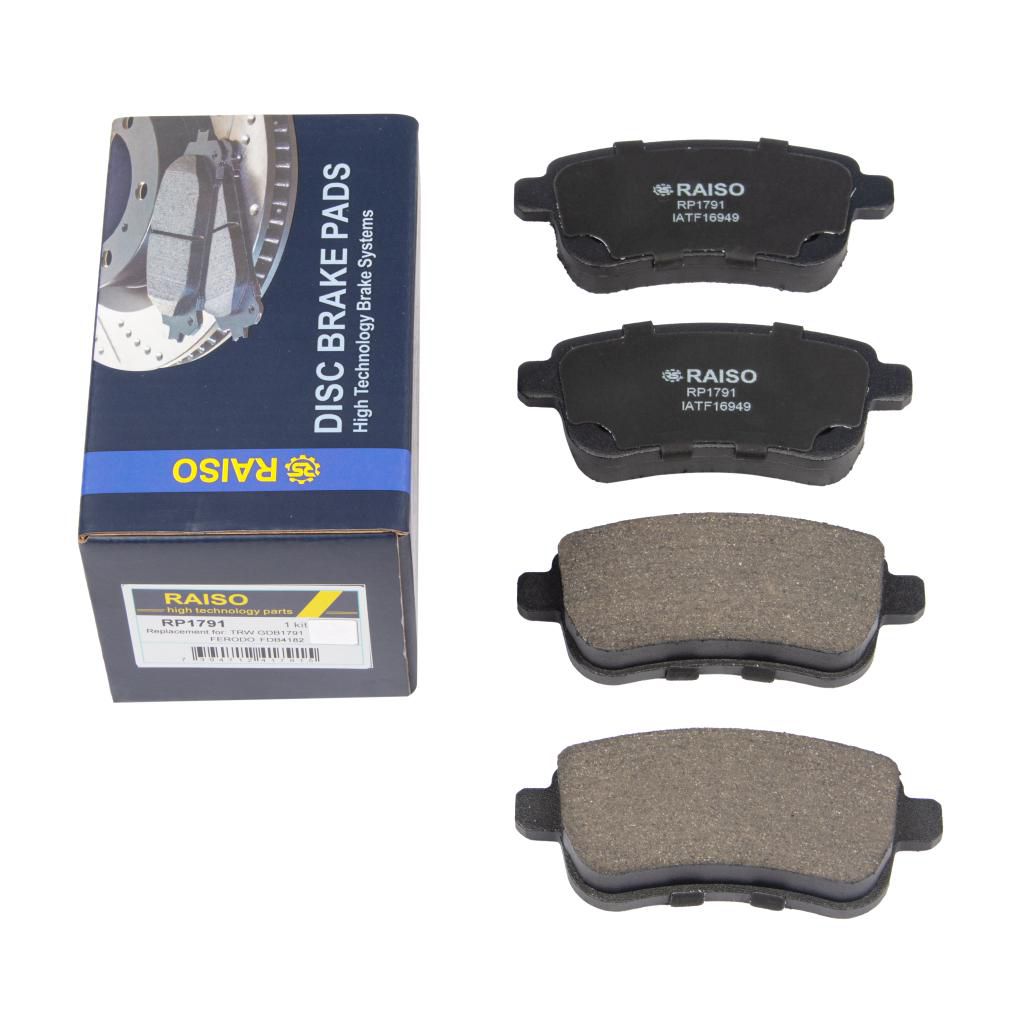 RAISO - RP1791 - Гальмівні колодки дискові зад. Renault Scenic III/Megane III 2.0DCi 08-