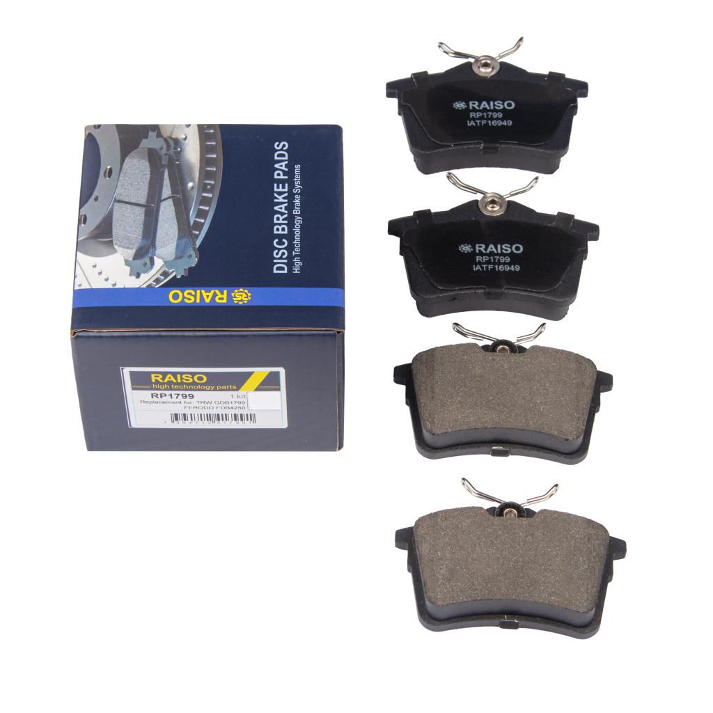 RAISO - RP1799 - Гальмівні колодки дискові зад. Citroen Berlingo/Peugeot Partner 1.6, 1.6 HDi 75, 90, 110 04/08- RAISO - RP1799 - Гальмівні колодки дискові зад. Citroen Berlingo/Peugeot Partner 1.6, 1.6 HDi 75, 90, 110 04/08-