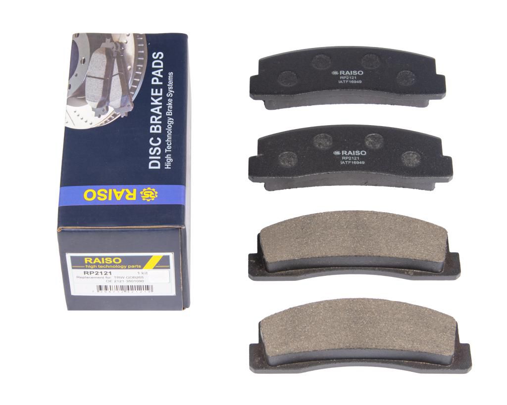 RAISO - RP2121 - Гальмівні колодки передні ВАЗ Нива 2120-2131 Chevrolet Niva 2123