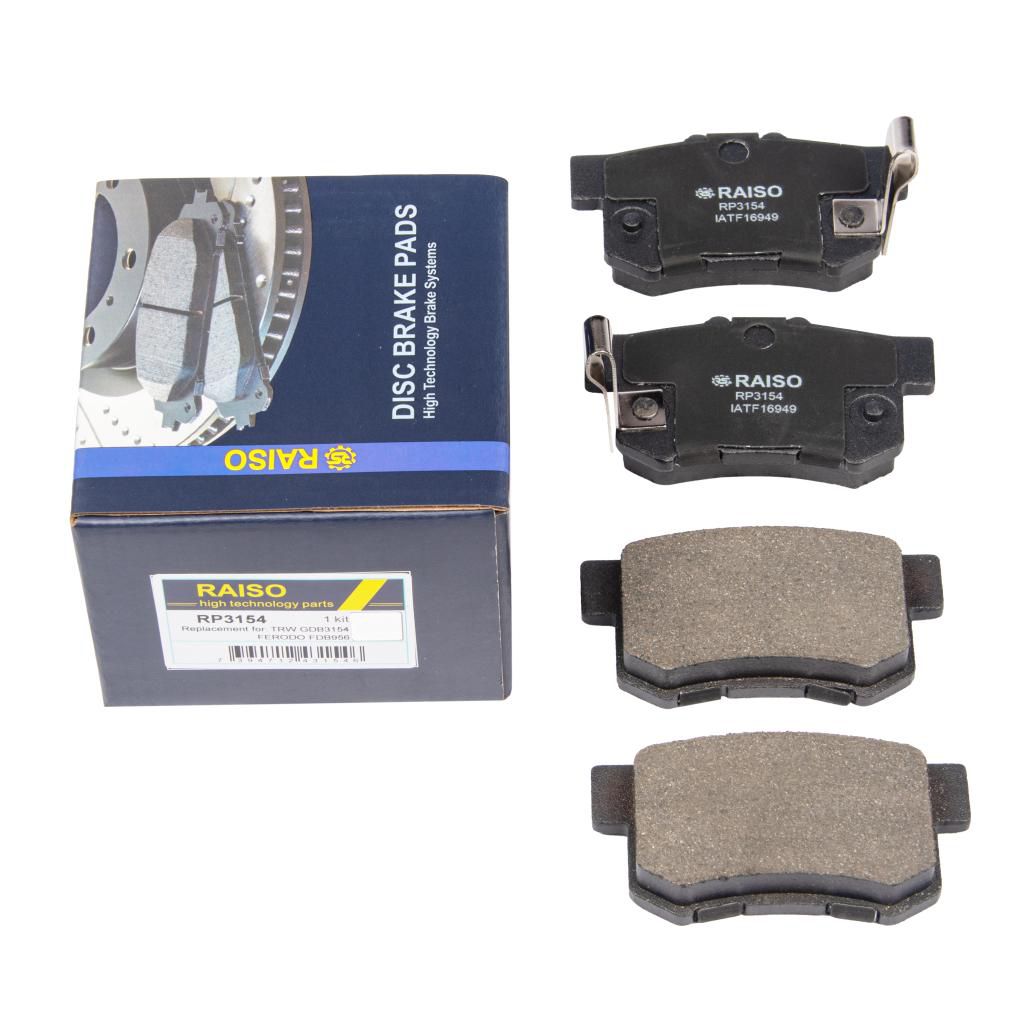RAISO - RP3154 - Гальмівні колодки дискові задні Honda Accord IV, V, VI, VII, VIII, Civic VI, VII, VIII, CR-Z, PreludeIV, V S2000; Suzuki SX4, Swift III 1.3-3.5i 90- RAISO - RP3154 - Гальмівні колодки дискові задні Honda Accord IV, V, VI, VII, VIII, Civic VI, VII, VIII, CR-Z, PreludeIV, V S2000; Suzuki SX4, Swift III 1.3-3.5i 90-