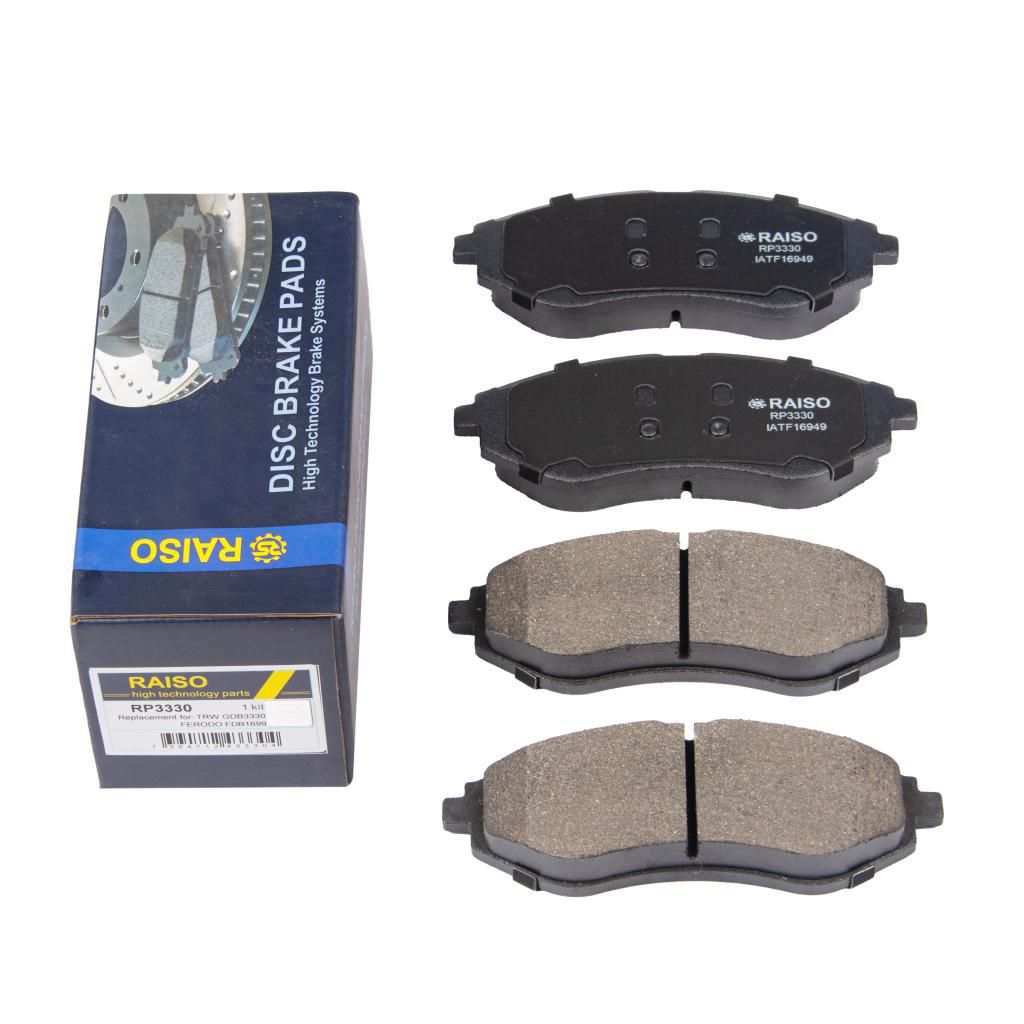 RAISO - RP3330 - Гальмівні колодки дискові перед.  Chevrolet Aveo/Daewoo Kalos 02- RAISO - RP3330 - Гальмівні колодки дискові перед.  Chevrolet Aveo/Daewoo Kalos 02-