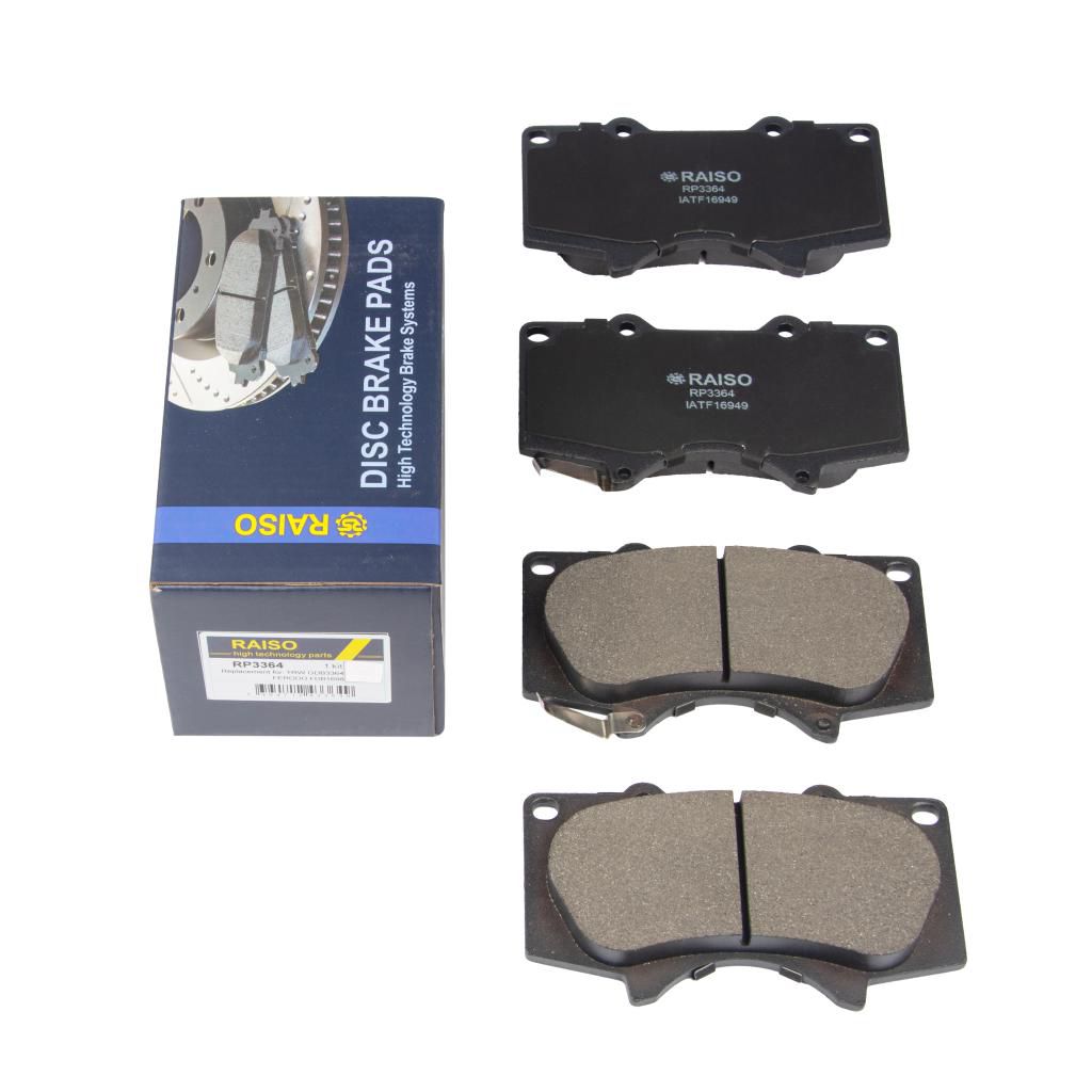 RAISO - RP3364 - Гальмівнi колодки дискові перед. Lexus GX/Mitsubishi Pajero IV/Toyota Land Cruiser 3.0-4.7 01- RAISO - RP3364 - Гальмівнi колодки дискові перед. Lexus GX/Mitsubishi Pajero IV/Toyota Land Cruiser 3.0-4.7 01-