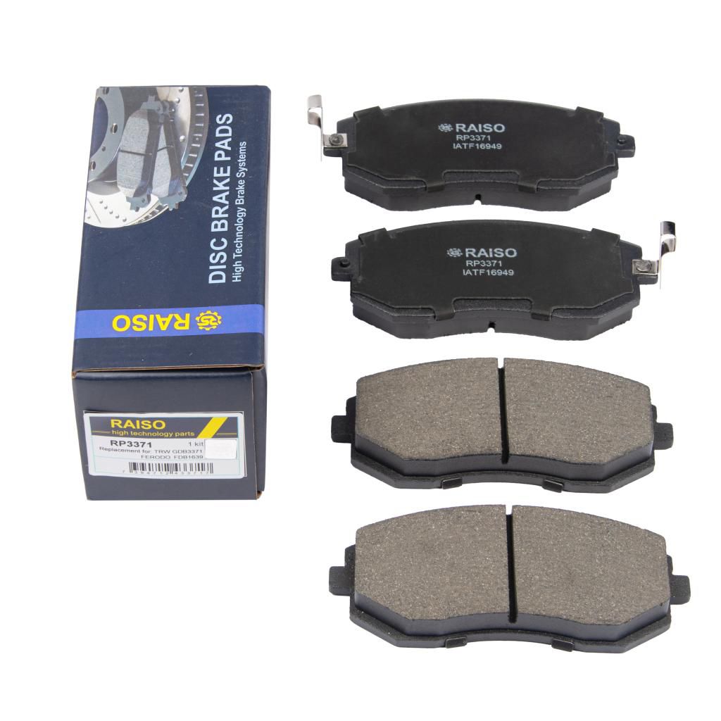 RAISO - RP3371 - Гальмівні колодки дискові перед. Subaru Forester/Legacy 03- / Outback 04- AWD RAISO - RP3371 - Гальмівні колодки дискові перед. Subaru Forester/Legacy 03- / Outback 04- AWD