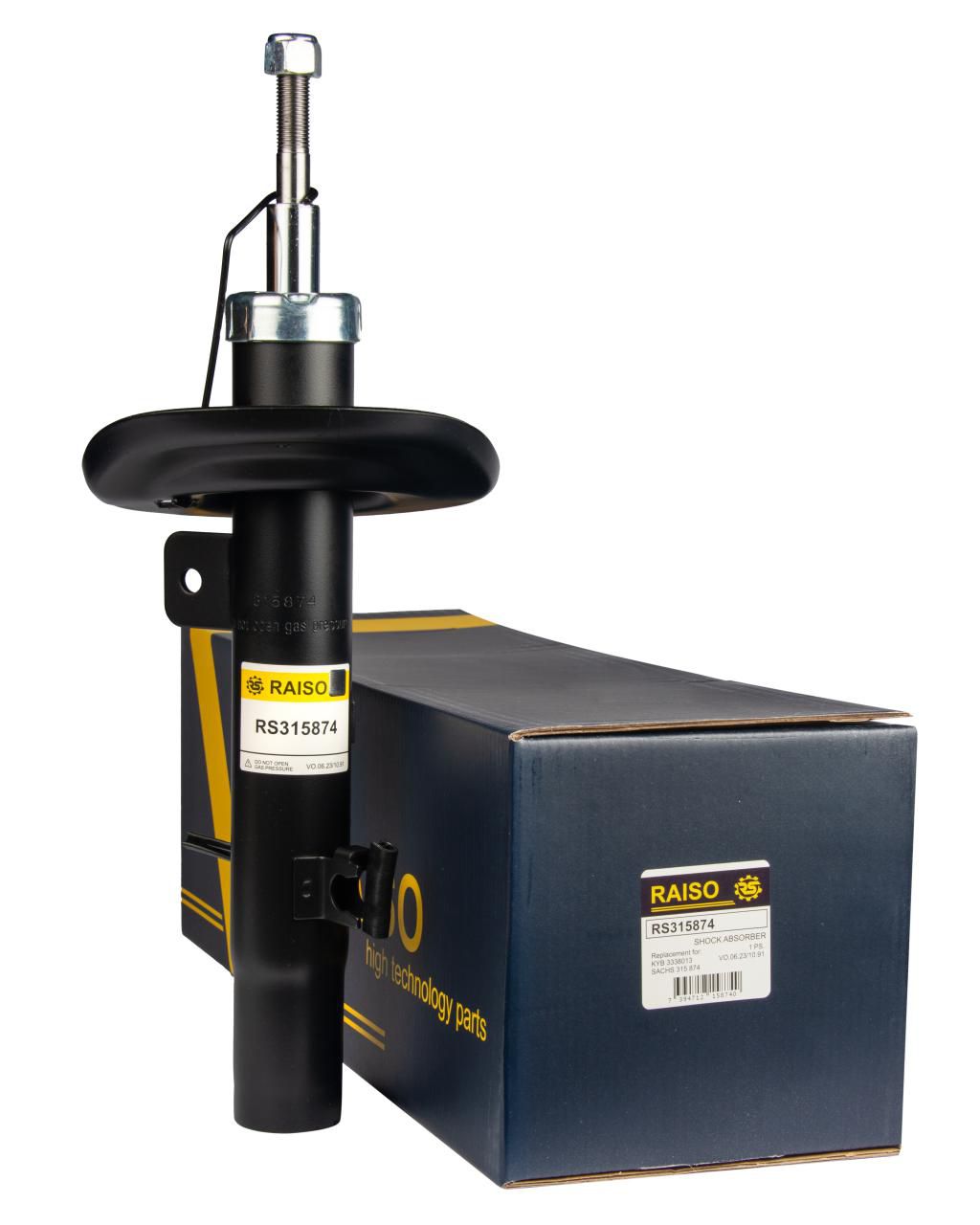 RAISO - RS315874 - Амортизатор передній лів, Peugeot 208 12-19 (47mm) (газ,)