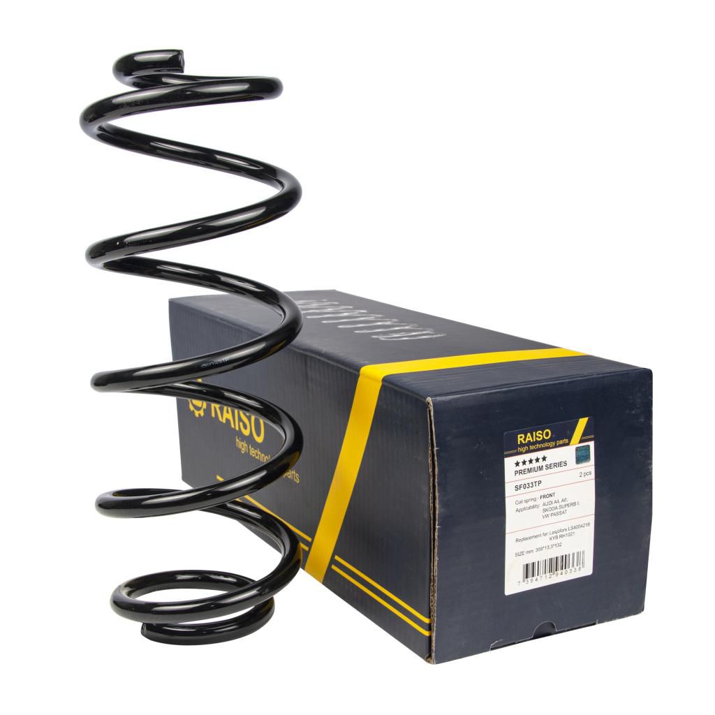 RAISO - SF033TP - Пружина передня Audi A4/A6/Superb/Passat 94-05 (359*13,3*132)