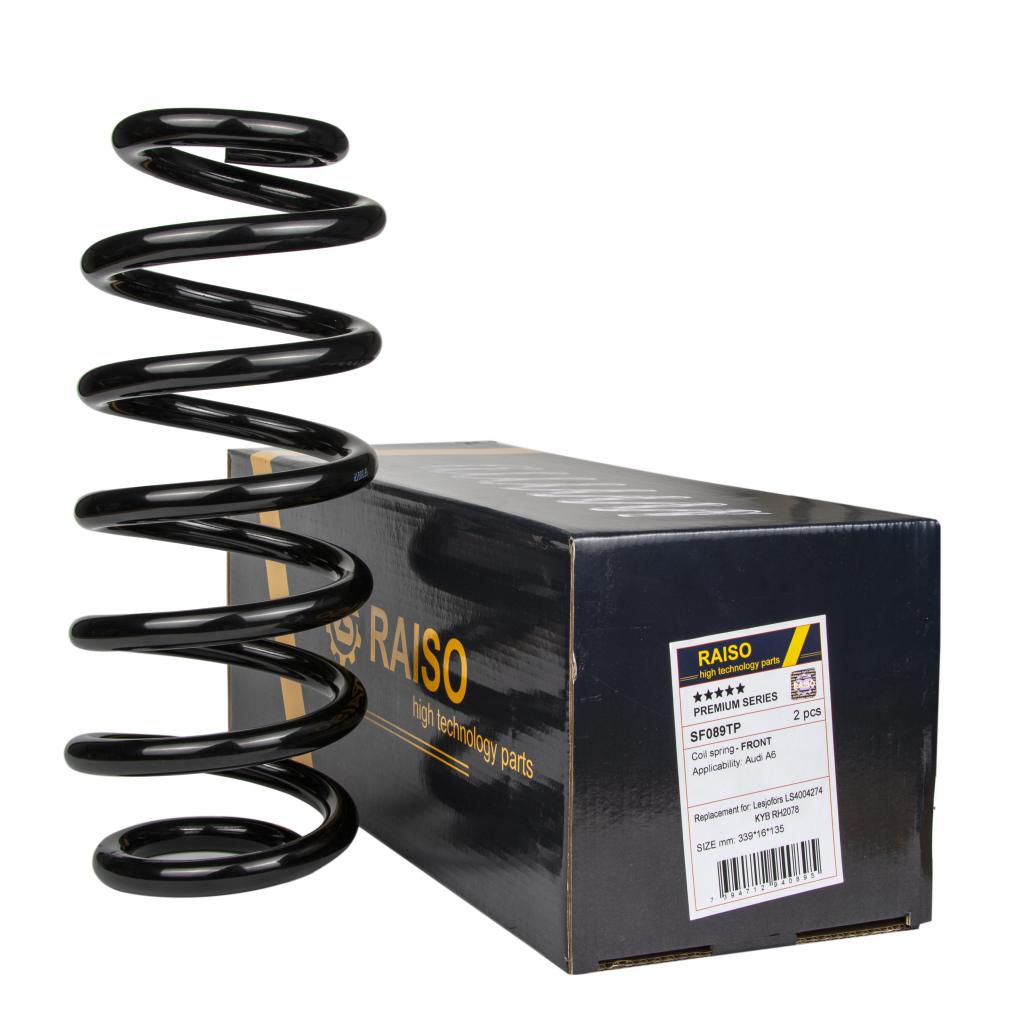 RAISO - SF089TP - Пружина перед. Audi A6 (C6) 2.7TDI/3.0TDI 04-11 RAISO - SF089TP - Пружина перед. Audi A6 (C6) 2.7TDI/3.0TDI 04-11