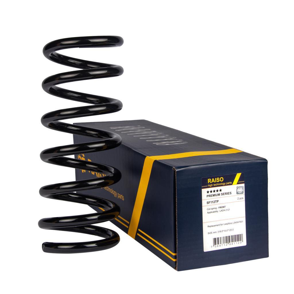 RAISO - SF112TP - Пружина передня Lada 2121 (318*15*120)