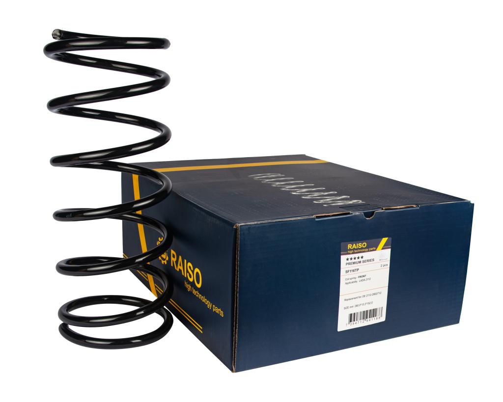 RAISO - SF116TP - Пружина передня Lada 2112 (390*13,3*152) RAISO - SF116TP - Пружина передня Lada 2112 (390*13,3*152)