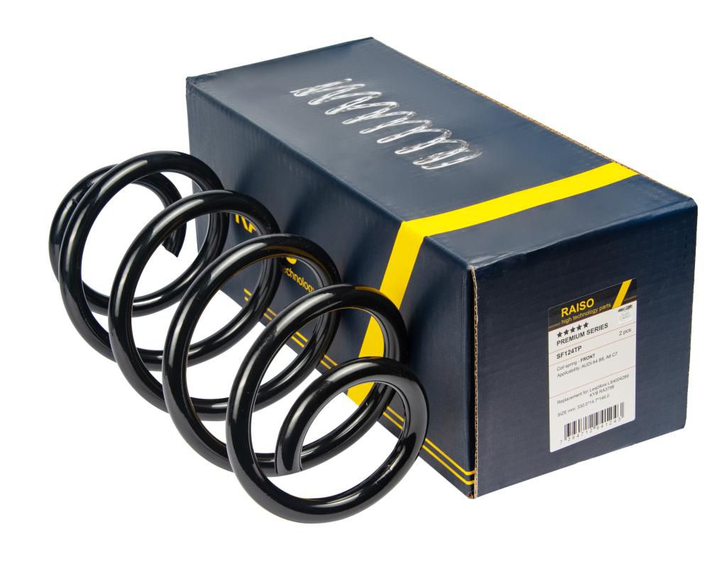 RAISO - SF124TP - Пружина передня Audi A4, A4 Kombi 2.0Tdi 04.08- RAISO - SF124TP - Пружина передня Audi A4, A4 Kombi 2.0Tdi 04.08-