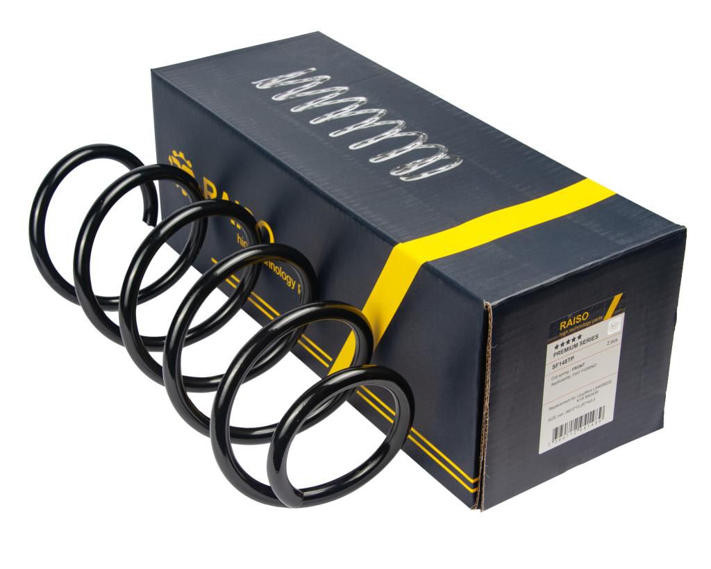 RAISO - SF148TP - Пружина передня Fiat Fiorino 07- (360*12,25*143)