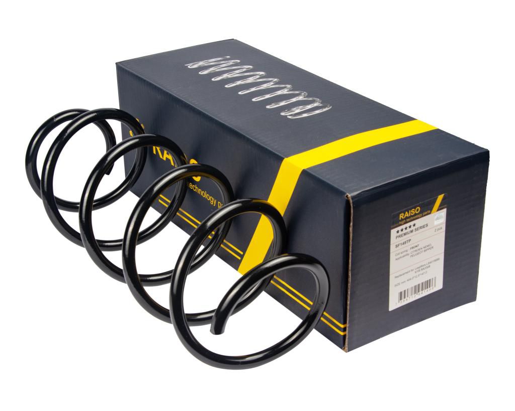 RAISO - SF149TP - Пружина передн. Citroen Nemo 1.3HDI/1.4HDI 09- /Peugeot Bipper 1.3HDI/1.4HDI 08- RAISO - SF149TP - Пружина передн. Citroen Nemo 1.3HDI/1.4HDI 09- /Peugeot Bipper 1.3HDI/1.4HDI 08-