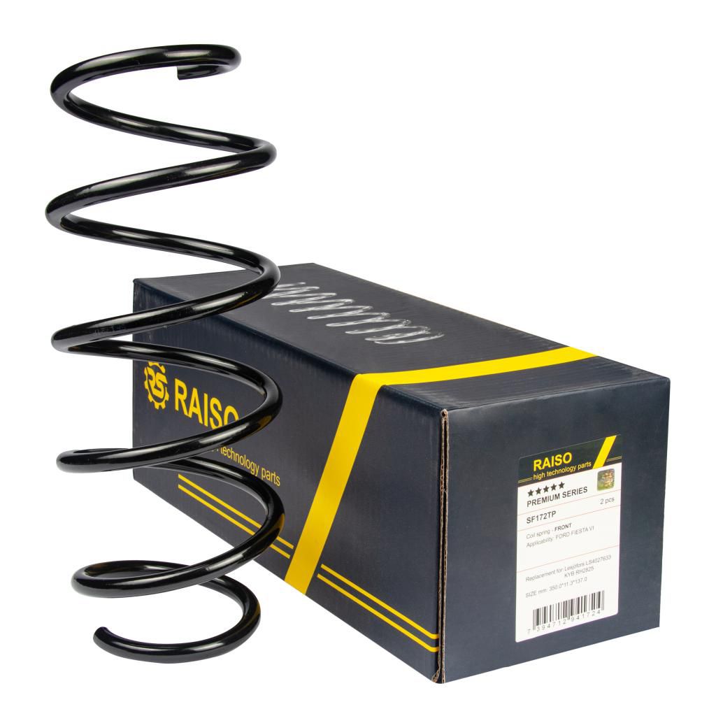 RAISO - SF172TP - Пружини перед. Ford Fiesta 1.25/1.4/1.6 08- RAISO - SF172TP - Пружини перед. Ford Fiesta 1.25/1.4/1.6 08-