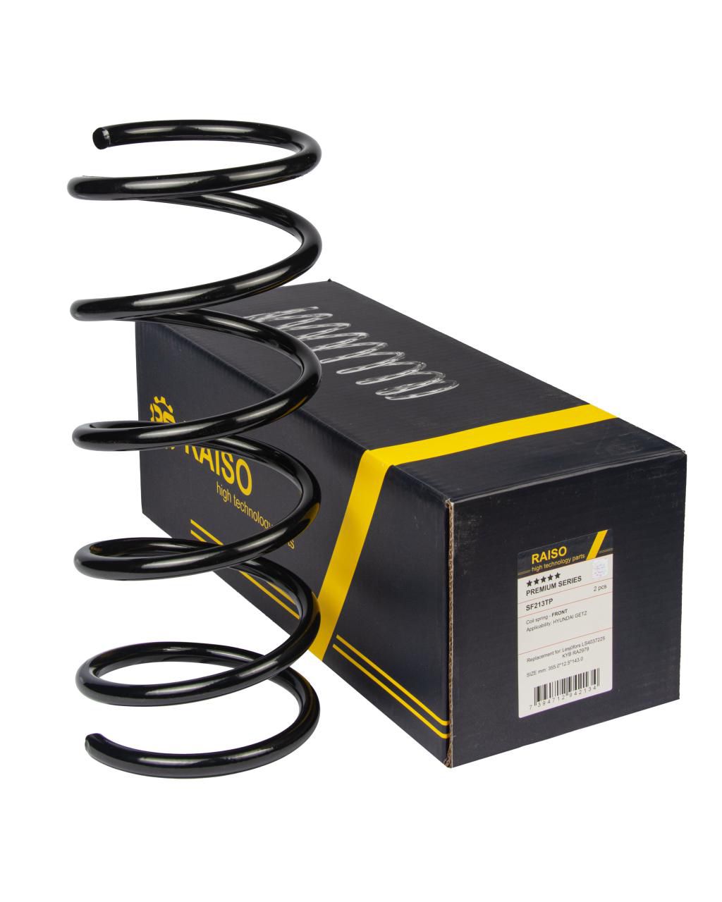 RAISO - SF213TP - Пружина перед. Hyundai Getz 1.4/1.6 02-10