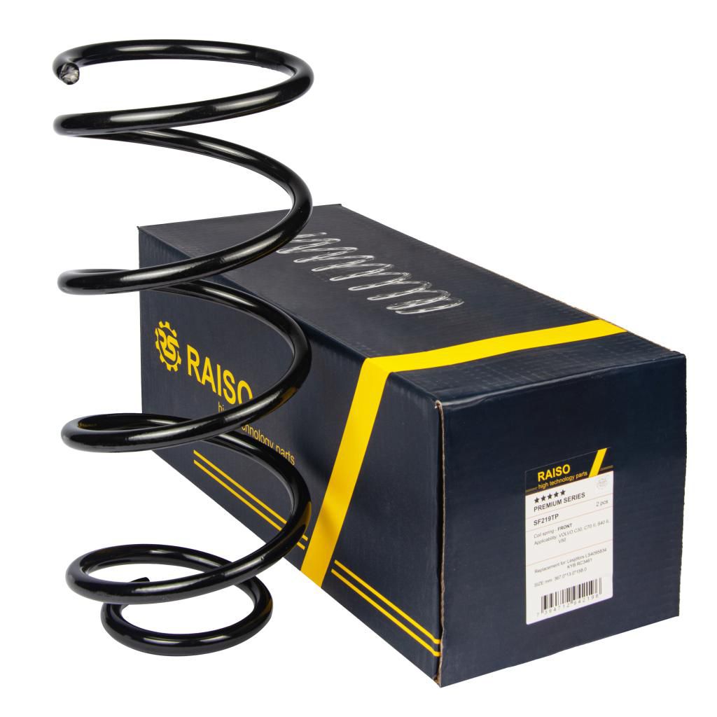 RAISO - SF219TP - Пружина передня Volvo C30,C70 II,S40 II,V50 04-12 (367*13*158) RAISO - SF219TP - Пружина передня Volvo C30,C70 II,S40 II,V50 04-12 (367*13*158)