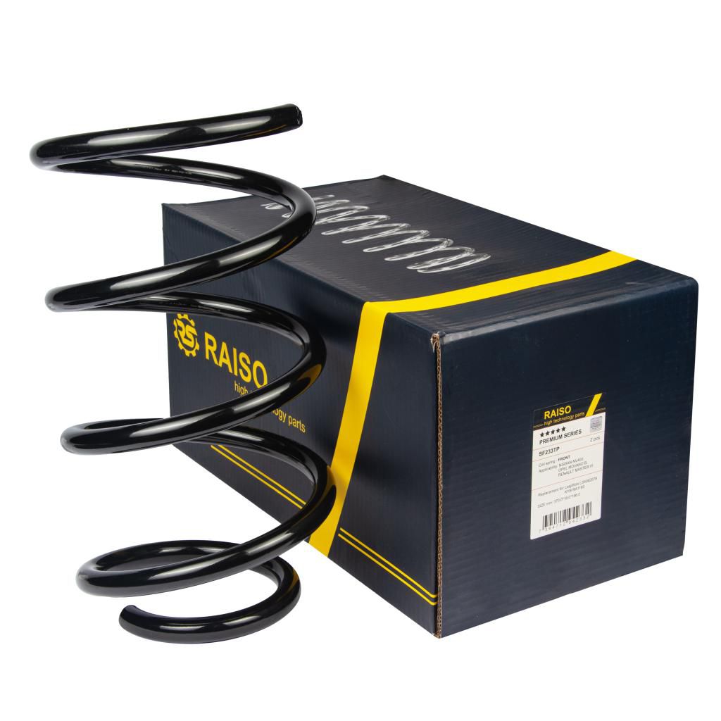 RAISO - SF233TP - Пружина перед. Opel Movano 2.3CDTI 10- /Renault Master III 2.3dCi 10- RAISO - SF233TP - Пружина перед. Opel Movano 2.3CDTI 10- /Renault Master III 2.3dCi 10-