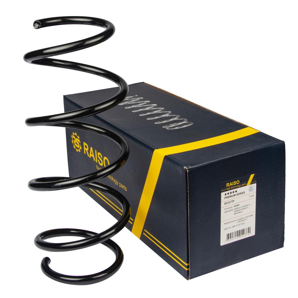 RAISO - SF237TP - Пружина перед. Renault Megane II 1.6/1.9DCI/2.0 02-