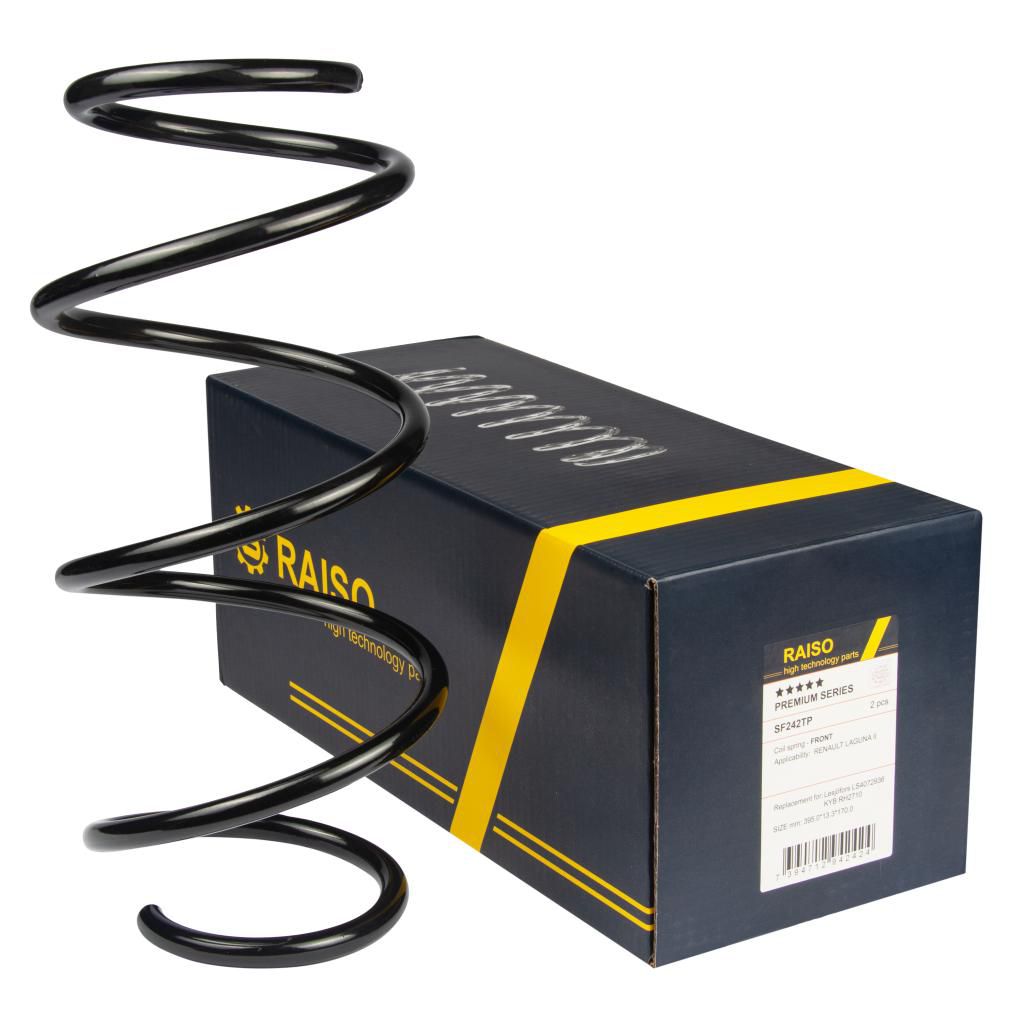 RAISO - SF242TP - Пружина перед. Renault Laguna II  01-