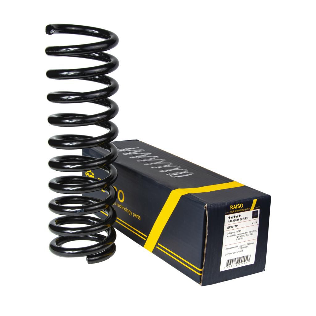 RAISO - SR001TP - Пружина задня MB W124 -95 (343*14*104,5)