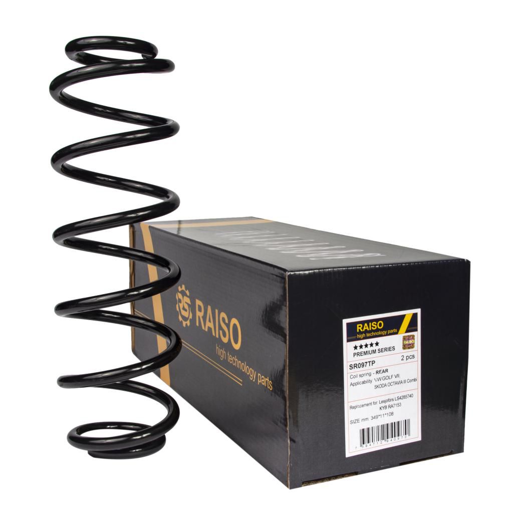 RAISO - SR097TP - Пружина задн. Skoda Octavia III 12-20 /VW Golf VII 1.6TDI 12-20