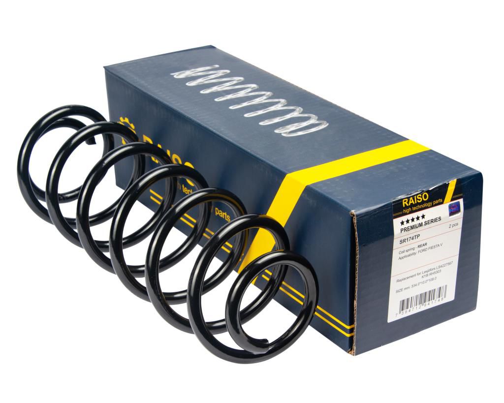 RAISO - SR174TP - Пружина задн. Ford Fiesta V 1.3/1.4/1.4TDCi/1.6/1.6TDCI 01-10 RAISO - SR174TP - Пружина задн. Ford Fiesta V 1.3/1.4/1.4TDCi/1.6/1.6TDCI 01-10
