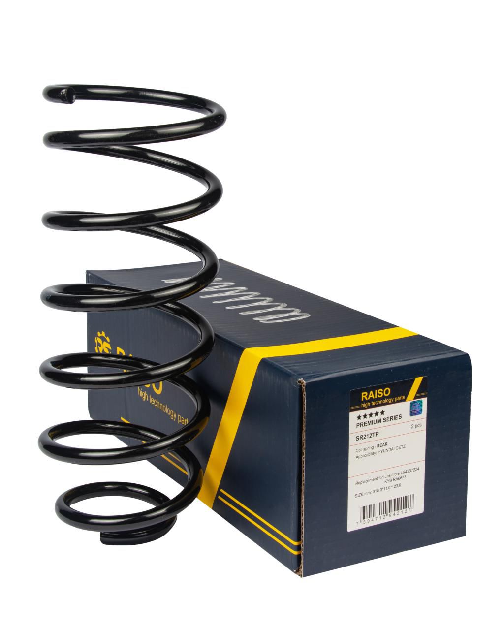 RAISO - SR212TP - Пружина зад. Hyundai Getz 1.4i 05- RAISO - SR212TP - Пружина зад. Hyundai Getz 1.4i 05-
