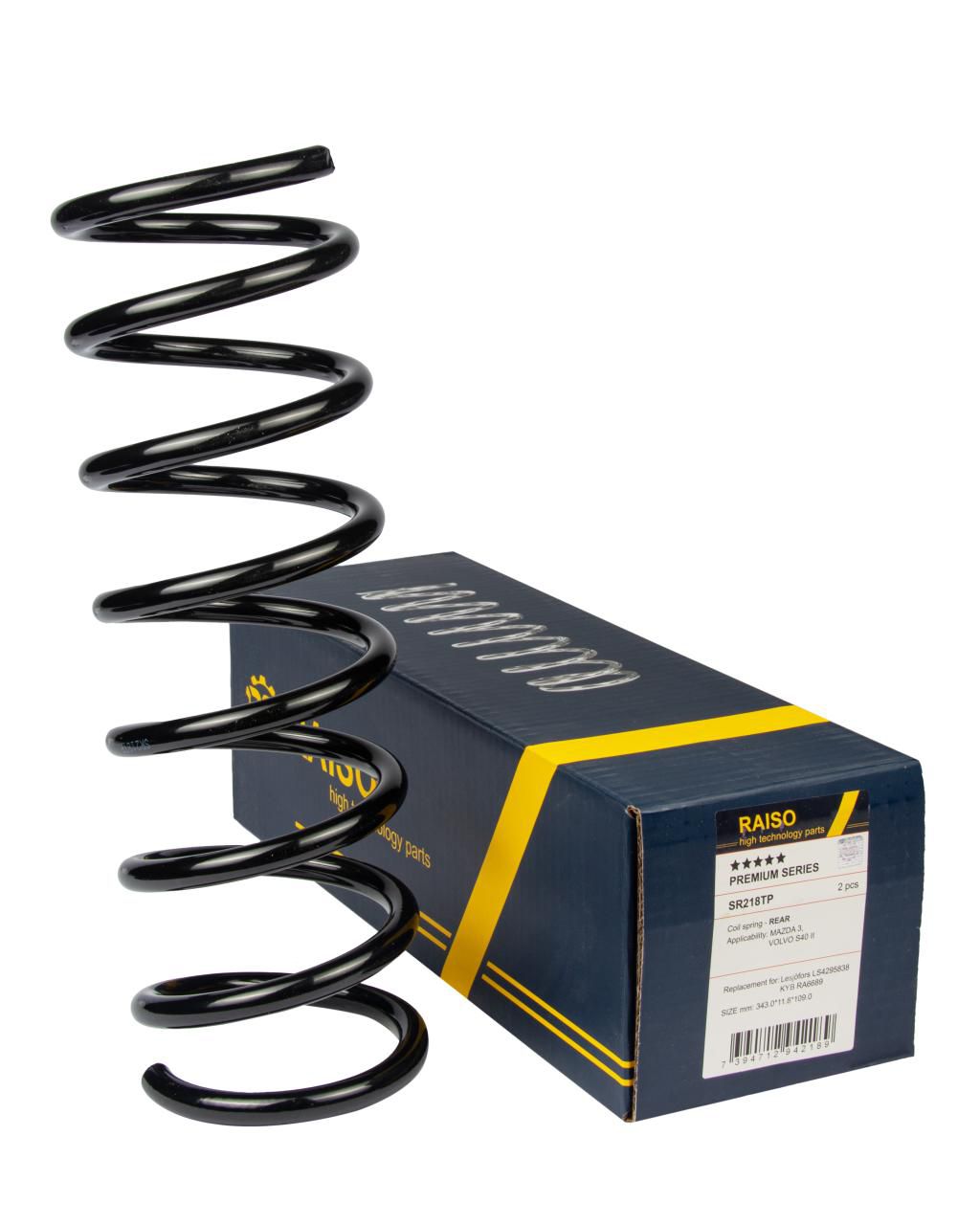RAISO - SR218TP - Пружина задн. Volvo S40 II 05-12