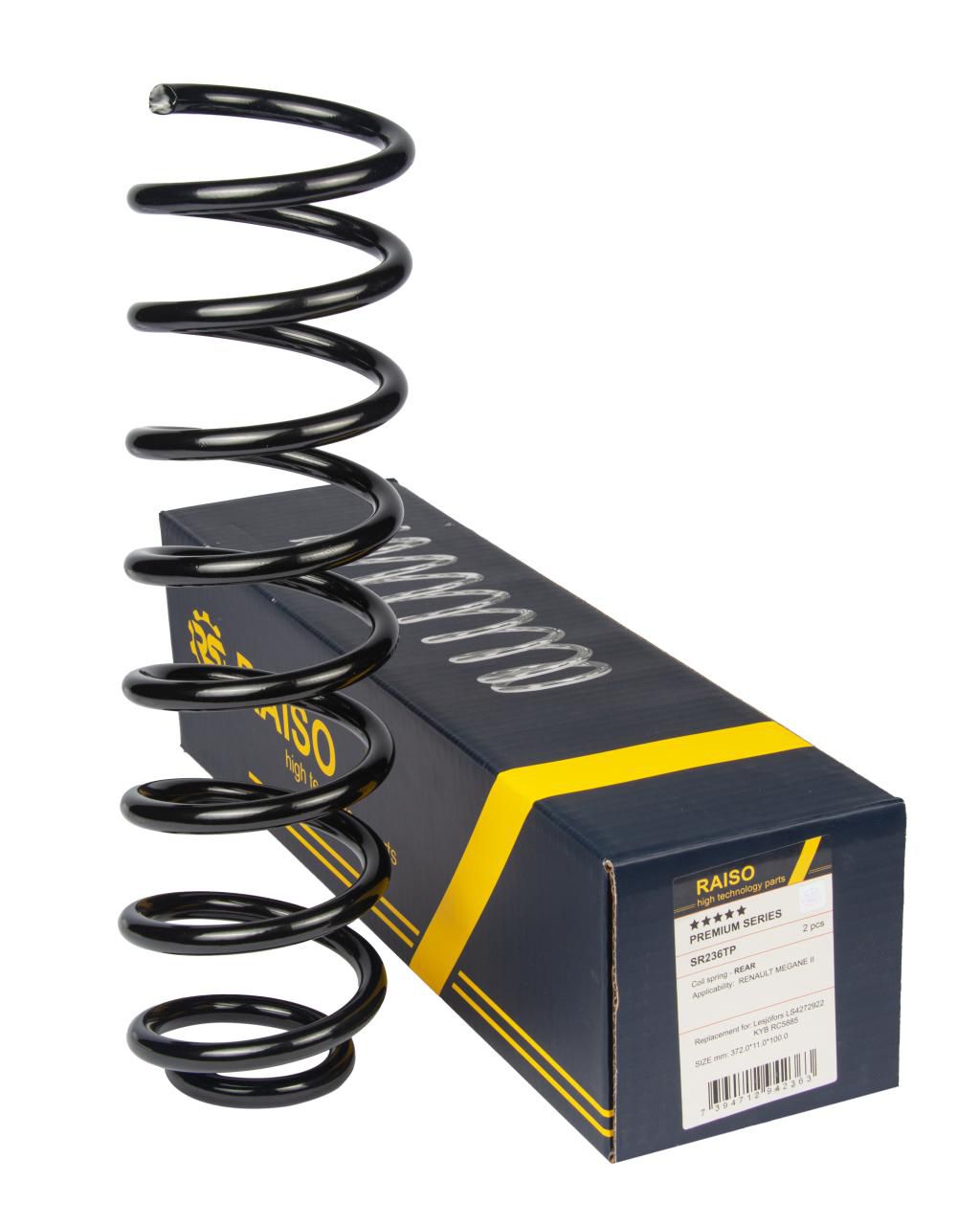 RAISO - SR236TP - Пружина задня Renault Megane  I, II 1.4i-2.0dCi 99-