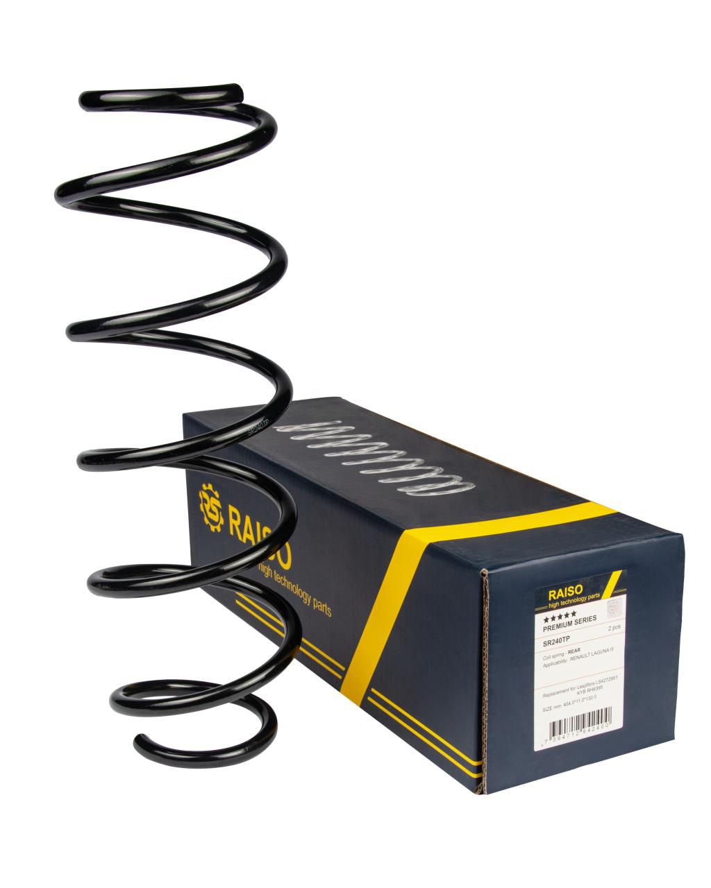 RAISO - SR240TP - Пружина задн. Renault Laguna Grandtour III 1.5dCi/1.6/2.0/2.0dCi 07-15 RAISO - SR240TP - Пружина задн. Renault Laguna Grandtour III 1.5dCi/1.6/2.0/2.0dCi 07-15
