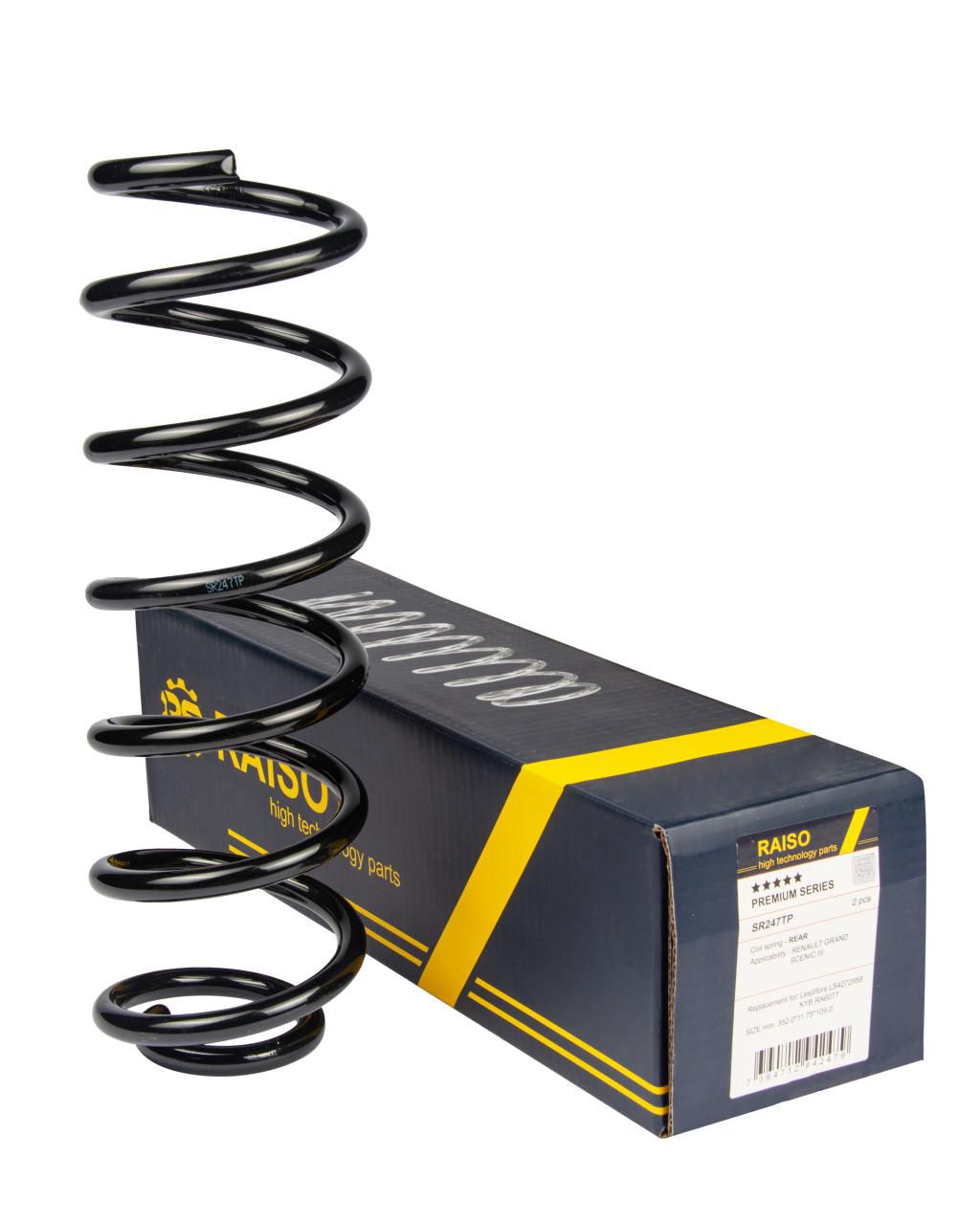 RAISO - SR247TP - Пружина задн. Renault Grand Scenic III 1.4/1.5dCi/1.6/1.6dCi/1.9dCi/2.0 09- RAISO - SR247TP - Пружина задн. Renault Grand Scenic III 1.4/1.5dCi/1.6/1.6dCi/1.9dCi/2.0 09-
