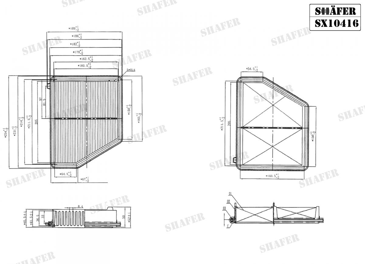 SHAFER - SX10416 - Фільтр повітряний Honda Civic X 1.6 i-VTEC 16- SHAFER - SX10416 - Фільтр повітряний Honda Civic X 1.6 i-VTEC 16-