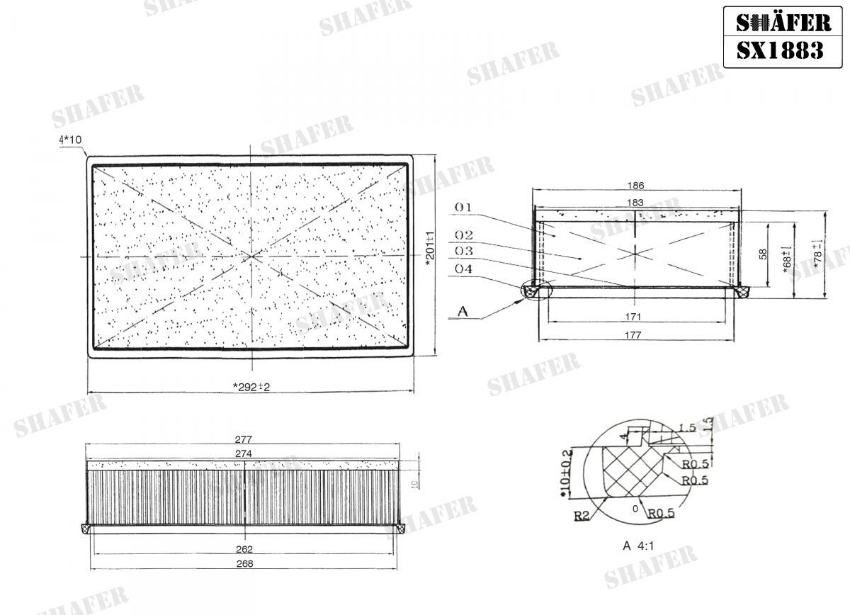 SHAFER - SX1883 - Фільтр повітряний Opel Movano-B 2.3 CDTI 05/10-/Renault Master IV 2.3 DCI 02/10- SHAFER - SX1883 - Фільтр повітряний Opel Movano-B 2.3 CDTI 05/10-/Renault Master IV 2.3 DCI 02/10-