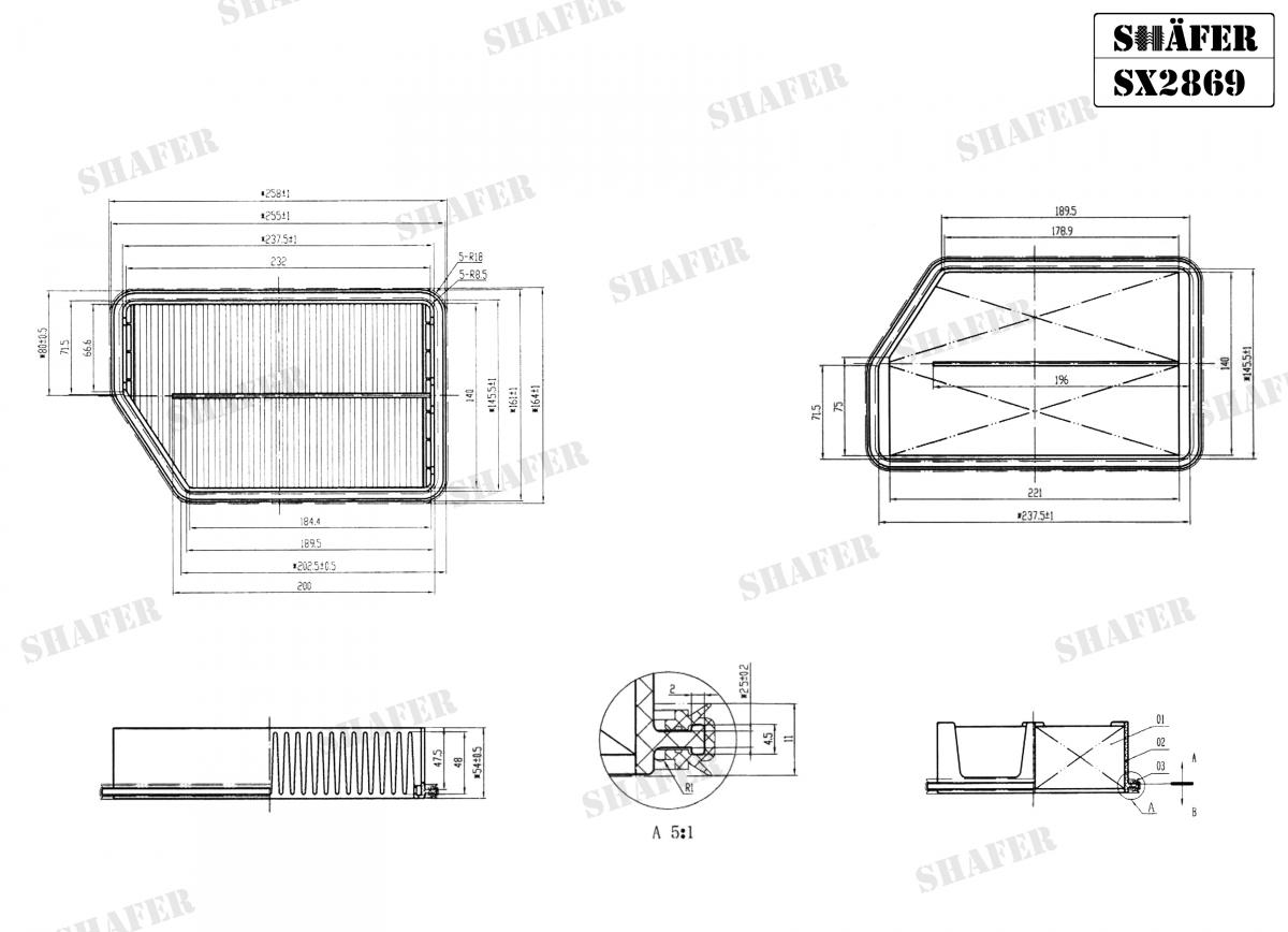 SHAFER - SX2869 - Фiльтр повiтряний Hyundai IX35 10-/Sportage 1.7CRDI 12- SHAFER - SX2869 - Фiльтр повiтряний Hyundai IX35 10-/Sportage 1.7CRDI 12-
